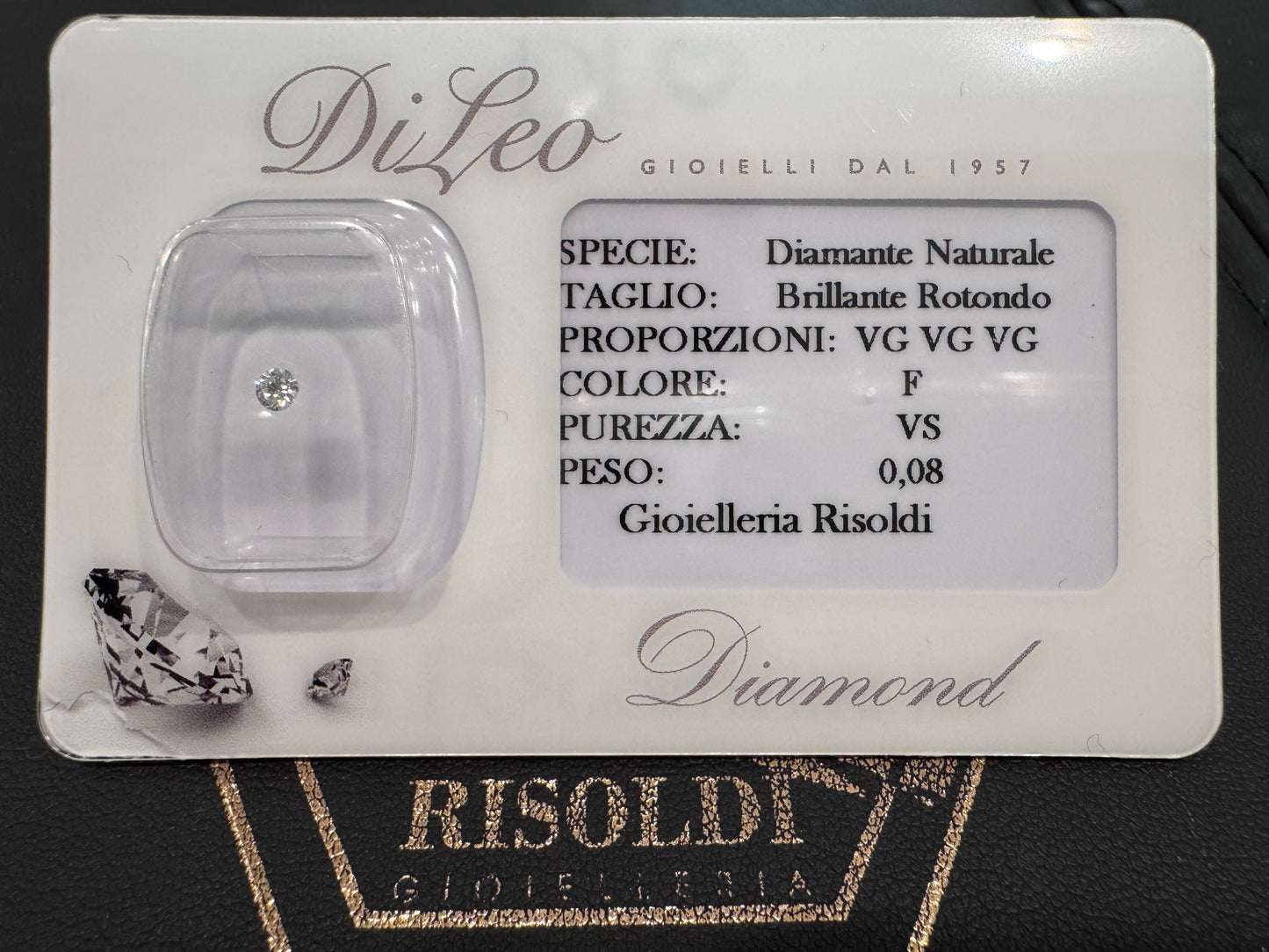 DI LEO - Diamante Naturale 0.08 in blister