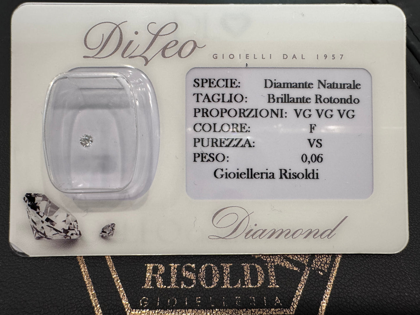 DI LEO - Diamante Naturale 0.06 in blister