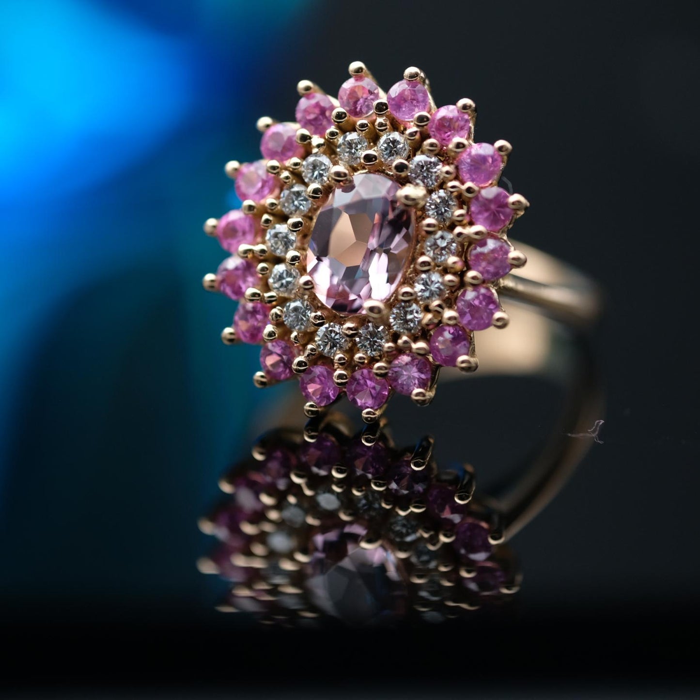 Anello morganite modello Cordoba