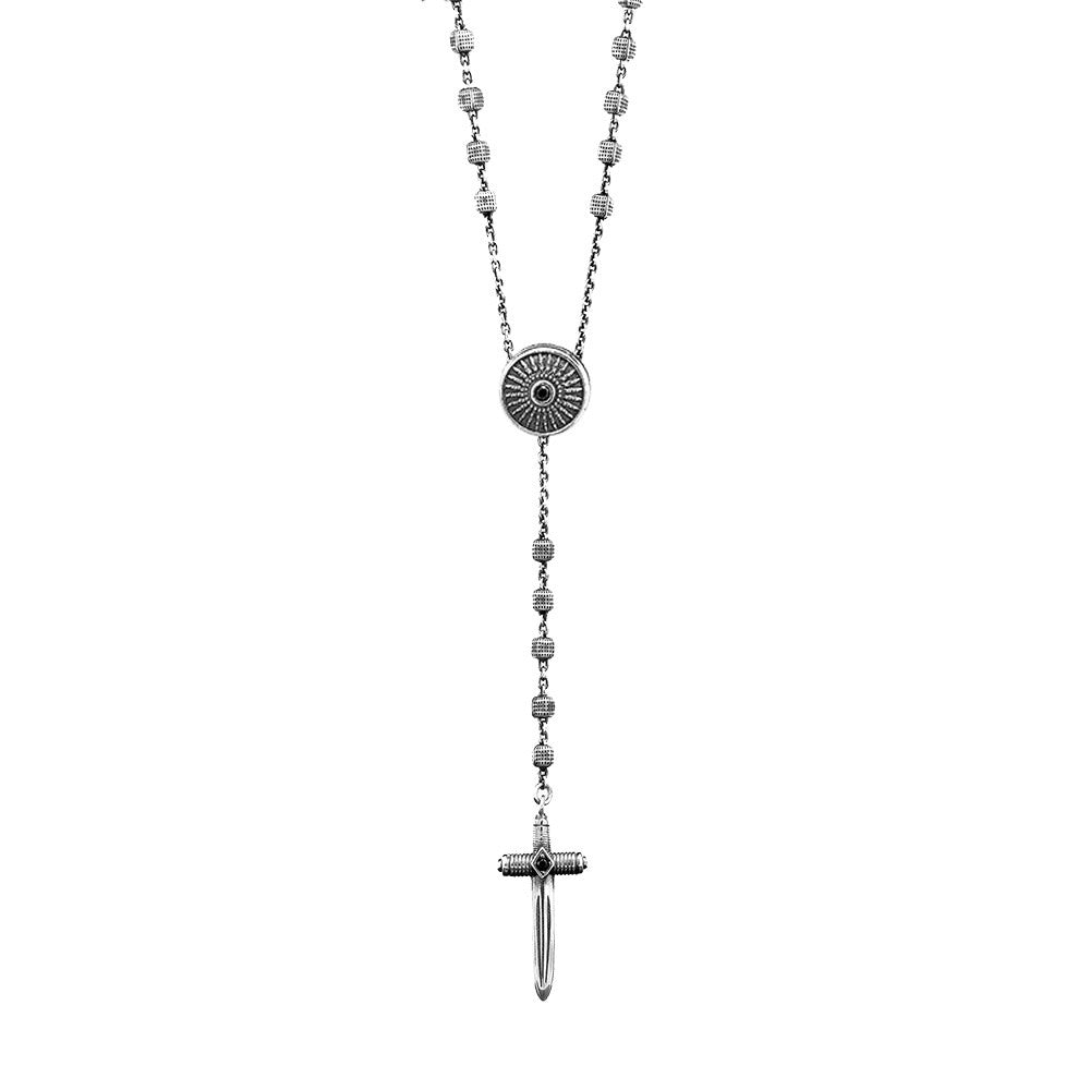 COLLANA ROSARIO SCUDO ROMANO UOMO