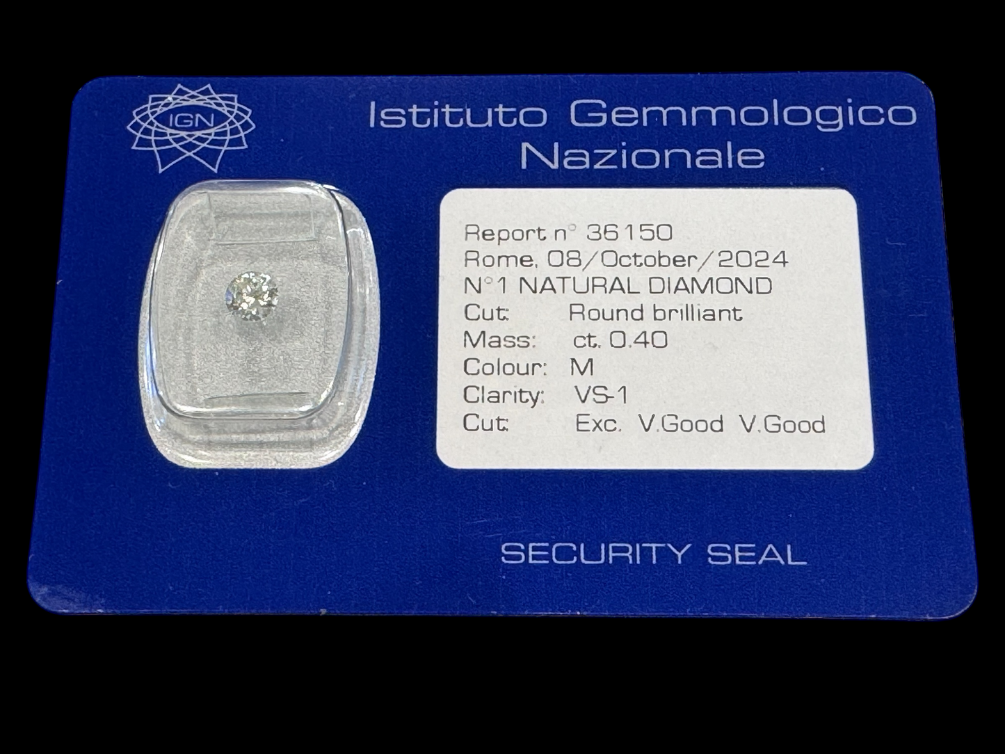 Diamanti Certificati IGN 0.40