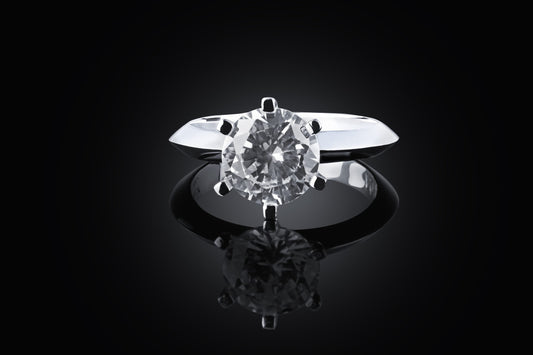 Annivesary Solitario 6 punte ref. 1005 Argento Sterling