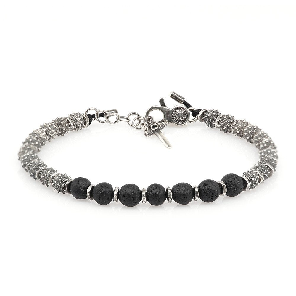 Bracciale Globo Terrestre Argento
