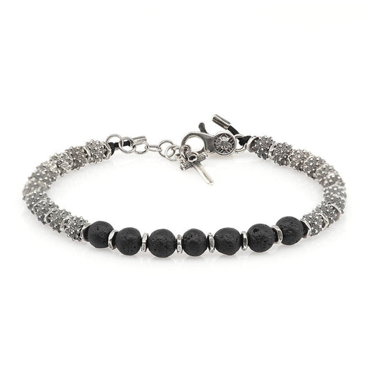 Bracciale Globo Terrestre Argento