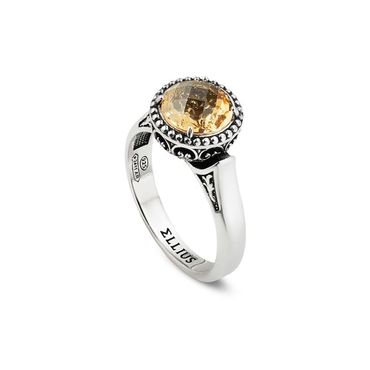 ANELLO AGNESE TONDO GIALLO