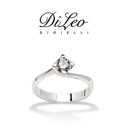 Anello con diamante Di Leo Gioielli