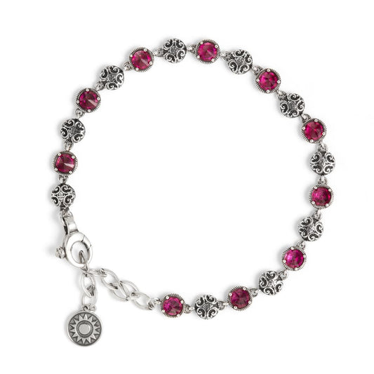Bracciale Fregio Con Pietre Ruby - R1093/185/Rv/Pr