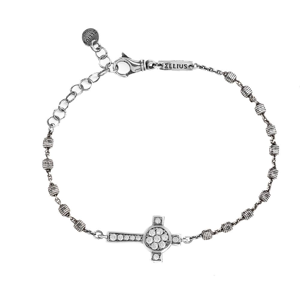 Bracciale Rosario Croce Nativita' - R814/185/Rv/Pb