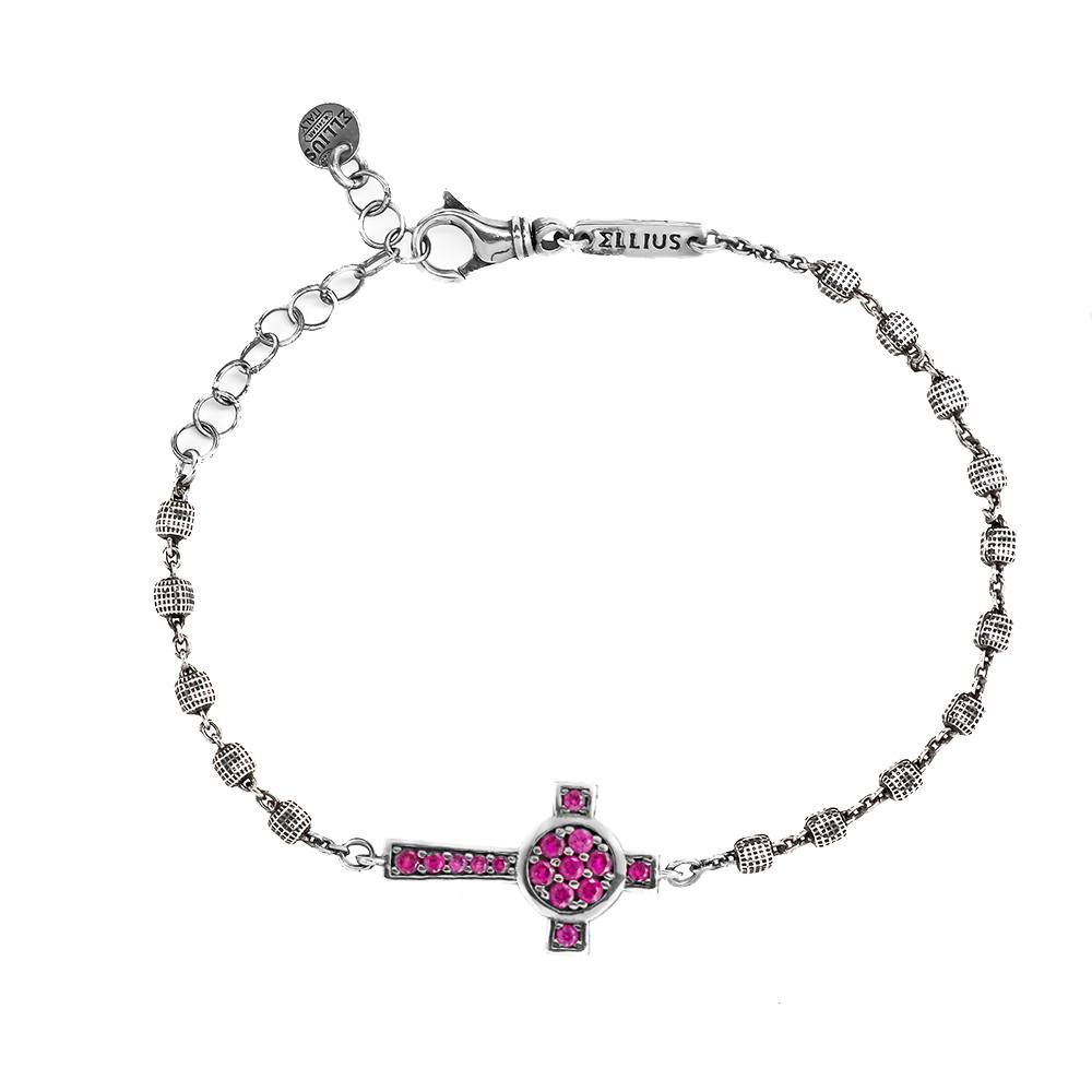 Bracciale Rosario Croce Nativita' - R814/185/Rv/Pb