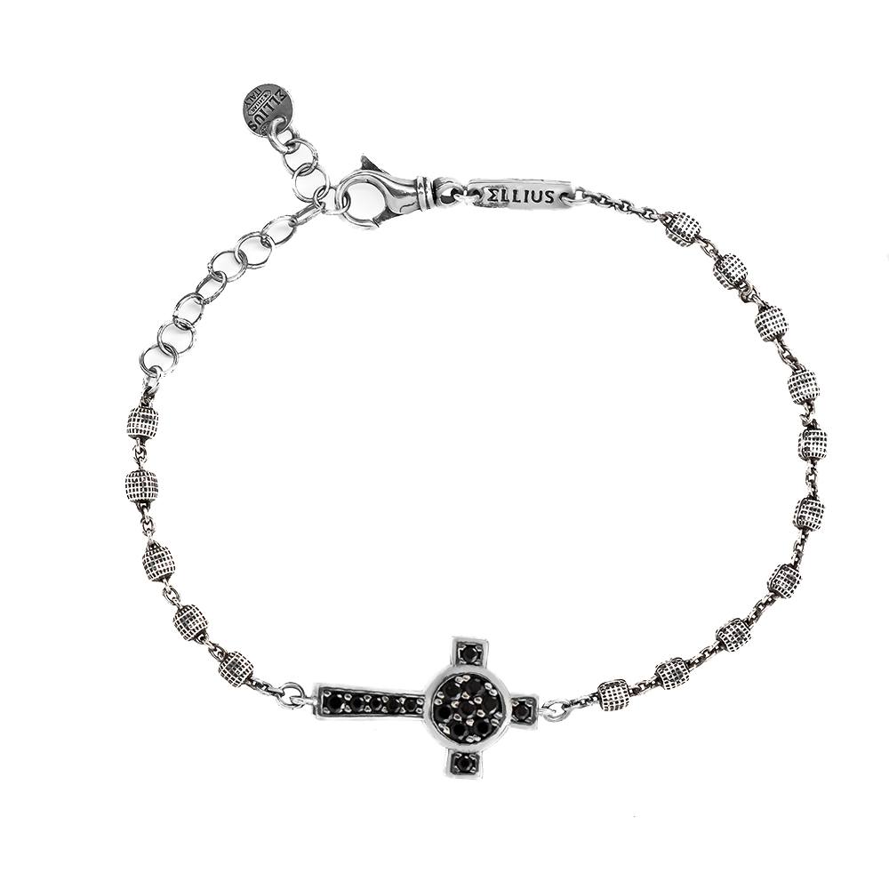 Bracciale Rosario Croce Nativita' - R814/185/Rv/Pb