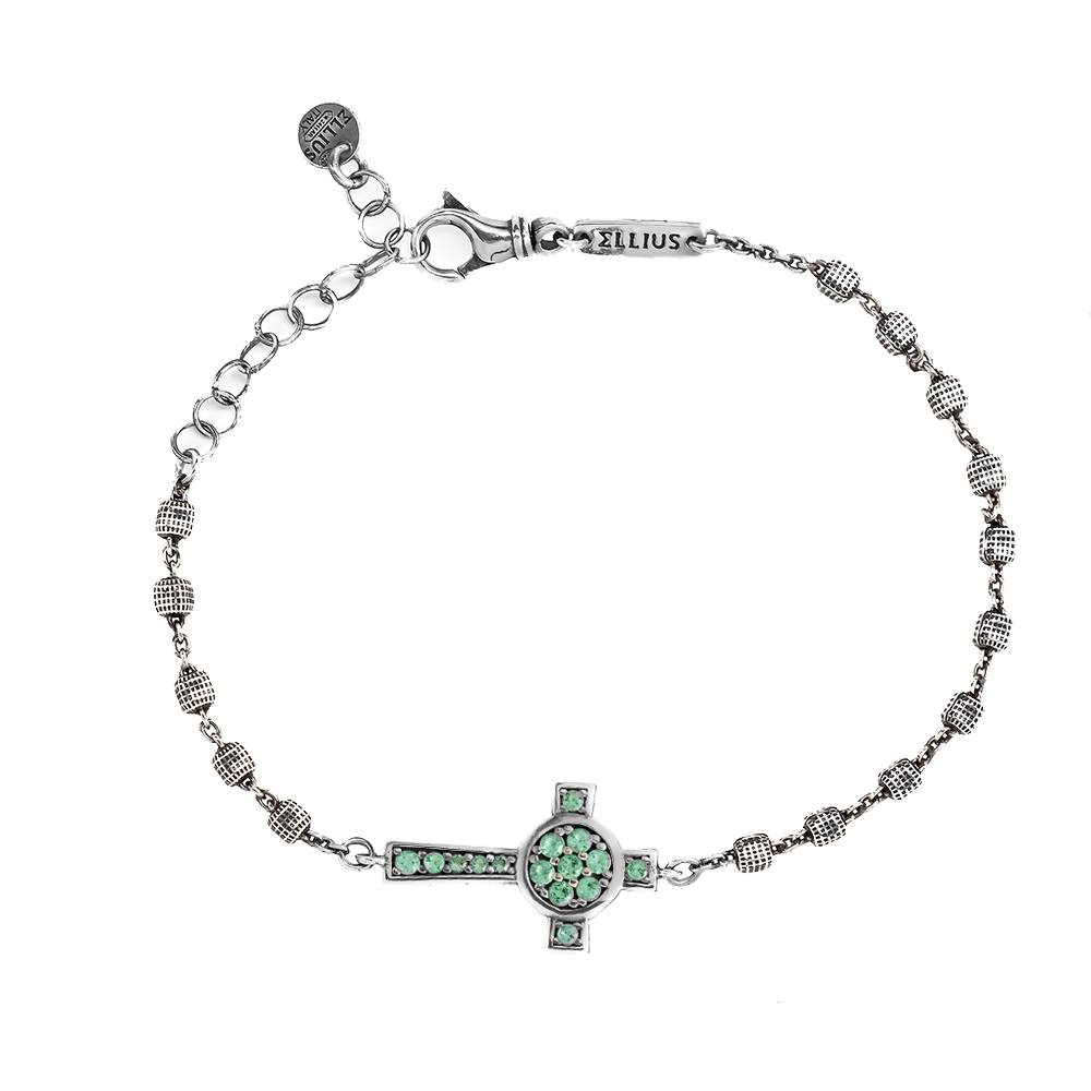 Bracciale Rosario Croce Nativita' - R814/185/Rv/Pb