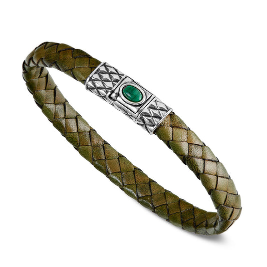 Bracciale Serpente Pelle Verde Mis - R1253/L/Rv/Pv/Pev