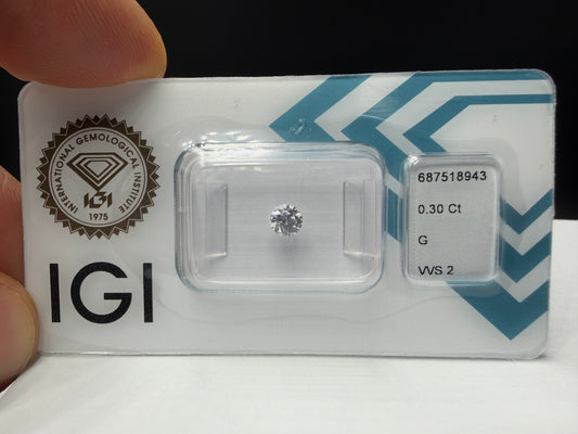 Diamante IGI 0,30 VVS2 G round