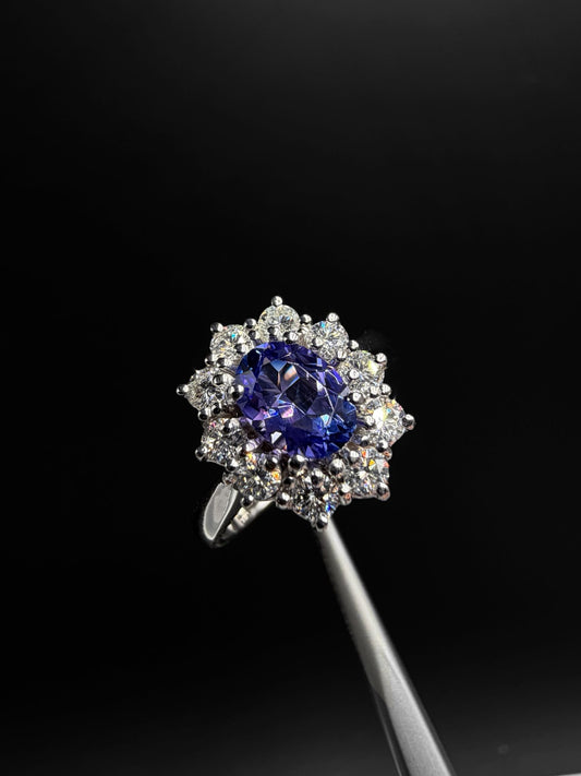 Anello tanzanite 0,75 - 0,70