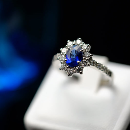 Anello zaffiro modello Siviglia 1,03 - 0,71