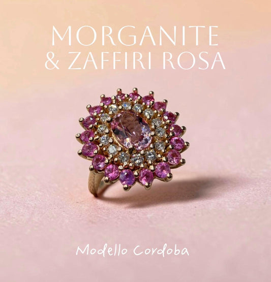 Anello morganite modello Cordoba