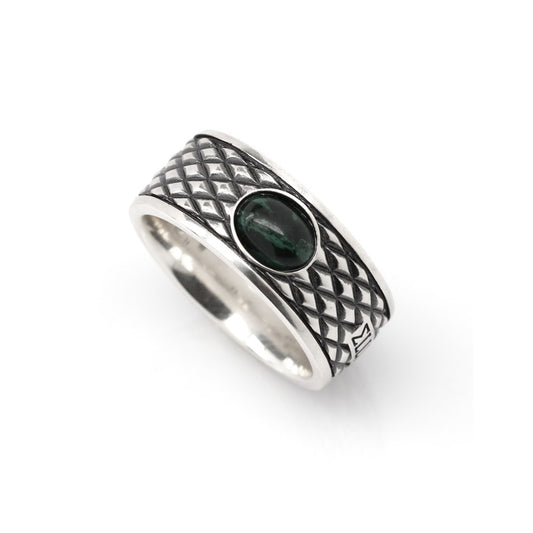 ANELLO SERPENTE MALACHITE